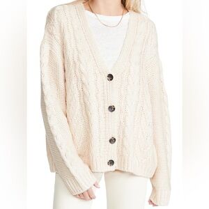 525 America Mixed Cable Cardigan